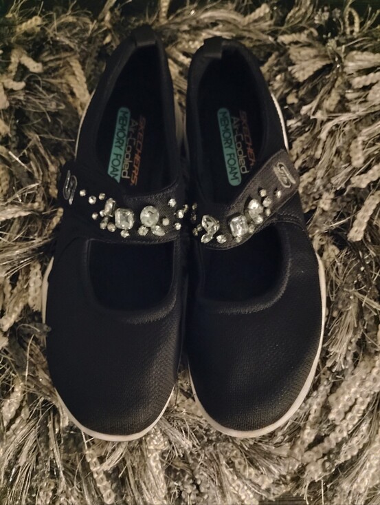 Skechers Shoes - Women's Rare & HTF Like New Blinged Out Skechers Mary Jane Shoes U.S. Size 9